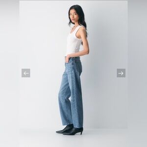 denim forum 90s marlo hi rise baggy jean in shade Kiss N Tell